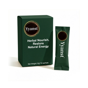 Suplemento Energético Masculino en Polvo Herbal OEM para Recuperar la Vitalidad Diaria Humana, 10*10 Sobres, Caja de Papel Verde Oscuro - Product Image 1