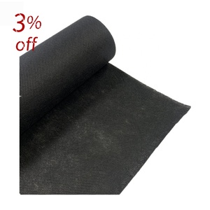 Tissu non tissé noir 80gsm, 100% pp, non-tissé pour l'agriculture utilisé - Product Image 1