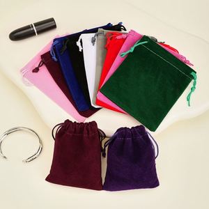 Pochette en velours avec cordon de serrage 9*12cm, sac à bijoux, sac en velours pour cadeaux de fête, pour bijoux, parfum, rouge à lèvres, perruques, shampoing, huiles essentielles, cadeaux - Product Image 4