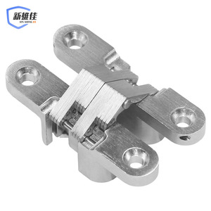 Xin Xiong Jia Concealed <b>Hinge</b> 1mm Zinc Alloy 180 Degree Adjustable H Type For <b>Door</b> <b>Window</b> - Product Image 4