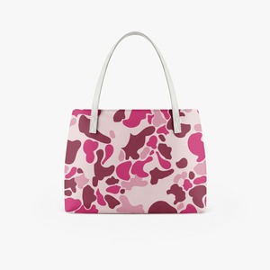 Borsa Tote Personalizzata con Motivo Mimetico in PU, Grande Borsa a Spalla da Donna, Borsa alla Moda per Shopping Quotidiano con Manico a Contrasto - Product Image 5