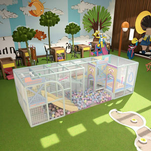 Aire de jeux intérieure intéressante de 3,8 m * 10 m * 2,8 m, centre de jeux doux intérieur commercial pour enfants, <span class=keywords><strong>parc</strong></span> d'attractions à vendre - Product Image 1
