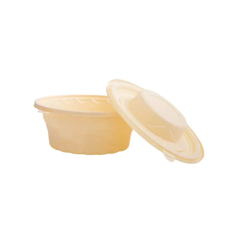 Best Selling Food Disposable Biodegradable Lunch Box 1050ml Cornstarch Refrigerator Storage Containers
