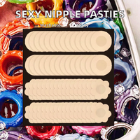 Cache-tétons jetables en coton fantaisie, pasties sexy, pétales de poitrine, lingerie, patchs pour tétons, cache-tétons non réutilisables