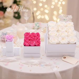 Rosas Eternas Personalizadas para Aniversario de Boda o Cumpleaños, Rosas Preservadas de Larga Duración, Caja de Regalo OEM - Product Image 6