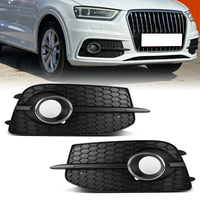 Grille de protection de phare antibrouillard avant de voiture de haute qualité avec garantie, finition brillante en nid d'abeille pour Audi Q3 Sline 2012 2013 2014