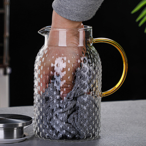 Hxglass haute borosilicate verre bouilloire à eau chaude 1800ml grand clair ambre Smoot lait jus cruche Camping bouilloire Teekanne <span class=keywords><strong>Glas</strong></span> - Product Image 2