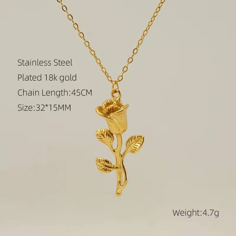 สร้อยคอกุหลาบทอง