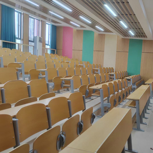 เก้าอี้หอประชุมทำจากไม้สำหรับนักเรียนโรงเรียน - Product Image 4