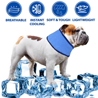 Collier ajustable de refroidissement pour chien Style sportif Écharpe glacé Refroidissement instantané du cou pour chien d'été chaud Bandana de refroidissement pour animal de compagnie