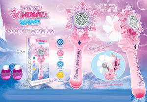 Baguettes à bulles magiques pour filles, <span class=keywords><strong>baguette</strong></span> à bulles musicale et lumineuse, souffleur de bulles automatique, cadeaux amusants en plein air pour enfants - Product Image 6