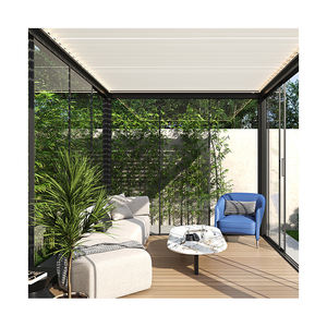 Su geçirmez Modern açık <span class=keywords><strong>Yard</strong></span> teras fabrika gölgelik elektrik sistemi ayarlanabilir Gazebo loualuminum alüminyum Pergola - Product Image 3