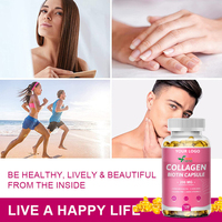 Capsules de collagène pur en gélules molles, prix d'usine OEM, compléments alimentaires pour adultes, soin de la peau et de la croissance des cheveux, 200g