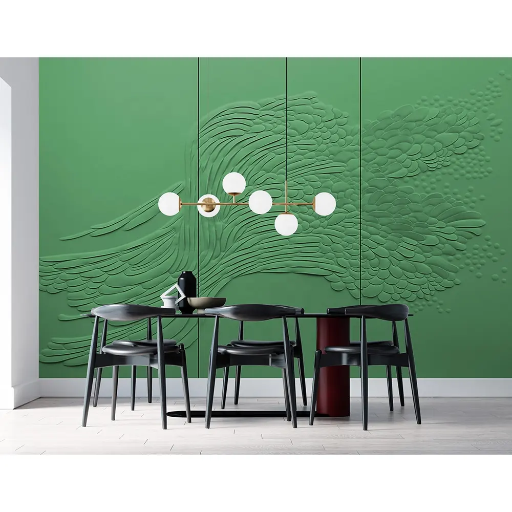 Hotel Lobby Decorative Thick Adhesive Panel 3D Interior Decor Wall panels JOB-040