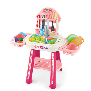Juego de Cocina de Juguete para Niñas SY con Fregadero y Función de Rociado de Agua - Product Image 1