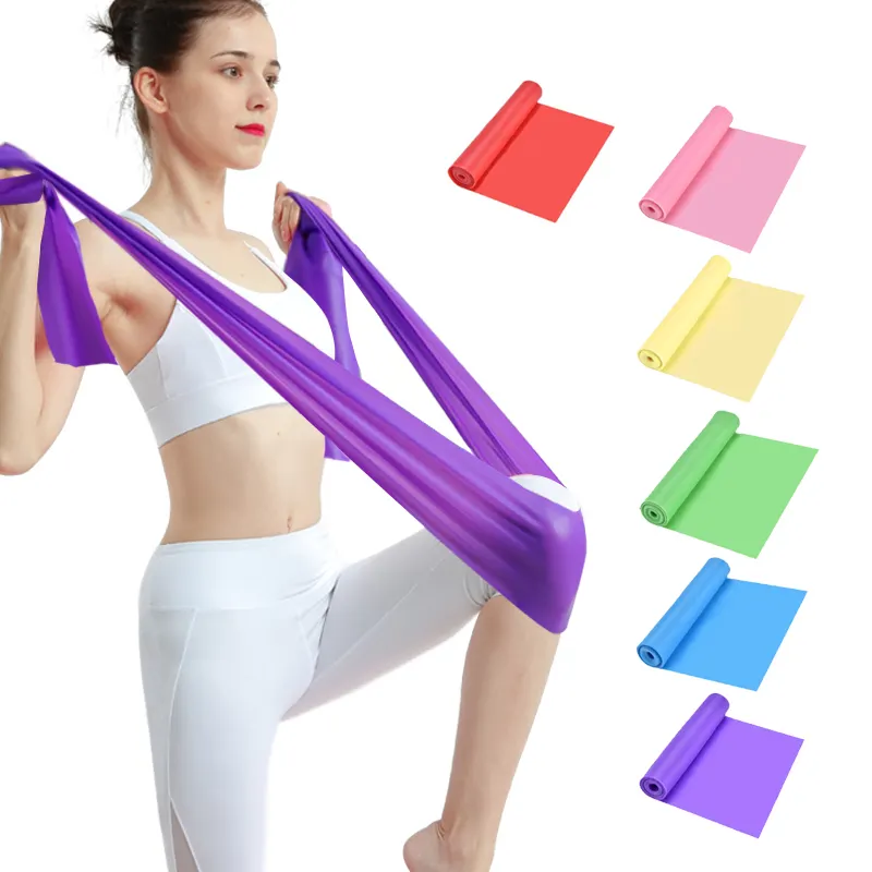 LXYRB-09 Yoga Pull Rope Fitness Equipment Pull Strap Stretching Resistance Theraband Resistance Band
