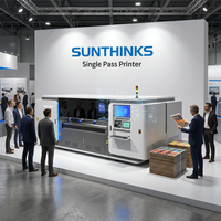 Impresora digital de inyección de tinta Sunthinks SHC2500 de alimentación e impresión integradas de una sola pasada para impresión en cartón
