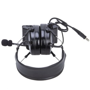 سماعة رأس بلاستيكية تكتيكية احترافية من الدرجة Yinitone للحد من الضوضاء الإلكترونية مقبس للخدمة الشاقة باسلتين راديو PTT - Product Image 5