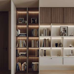 Estantería de Madera de Estilo Minimalista y Lujo Ligero, Librería Moderna con Diseño Desmontable para Estudio, Escritorio de Computadora, Equipo de Almacenamiento de Libros - Product Image 4