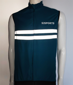Maillot de cyclisme réfléchissant haut coupe-vent vtt vélo de <span class=keywords><strong>route</strong></span> <span class=keywords><strong>Gilet</strong></span> sans manches vélo Cycle manteau séchage rapide sublimé vent <span class=keywords><strong>gilet</strong></span> OEM - Product Image 1