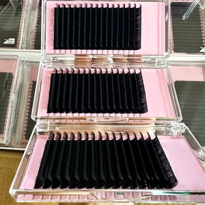 علامة خاصة C D CC DD L <span class=keywords><strong>M</strong></span> LC LD أسود غير لامع وصلات رموش من الكشميرات صواني للبيع بالجملة لوازم فردية لوصلات رموش - Product Image 2