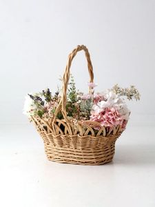 JY sacchetti di fiori trasparenti per la festa della mamma mazzi di cerchio vuoto cesto di salice di vimini elegante vaso vuoto Idea regalo - Product Image 6