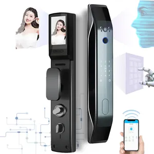 Elock es256f serrure intelligente nhôm hợp kim xử lý 3D Nhận dạng khuôn mặt tự động thông minh khóa cửa Keyless Ổ khóa cửa