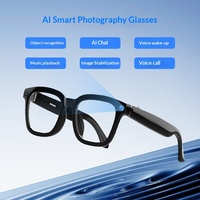 Nouvelles Lunettes Intelligentes 2025 avec Caméra HD 4K, WiFi pour Lecteur de Musique, Enregistrement Mains Libres, Cyclisme, Course à Pied, Vlog et Écouteurs Open-Ear