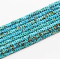 Perles en turquoise bleue naturelle en gros, perles rondes de qualité garantie pour bracelets et colliers
