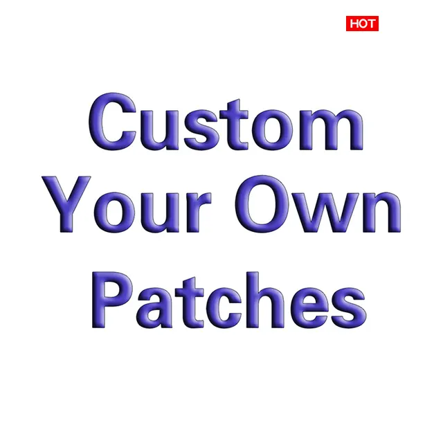 Personalizado Sem Mínimo de Ferro Em remendos Bordados Personalizados Patches para Vestuário