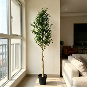 DIY Assembly Plastic <b>Artificial</b> <b>Tree</b> | Durable Eco-Friendly Potted Olive <b>Branches</b> for Indoor/Outdoor Use | Wholesale - Product Image 6