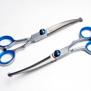Tijeras Curvas de Acero Inoxidable de 6 Pulgadas para Principiantes en el Cuidado de Perros - Herramienta de Corte Suave y Ecológica - Product Image 4
