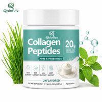 Poudre de collagène Qbioflex OEM sans sucre, sans calories, sans sodium et avec probiotiques, complément de peptides de collagène