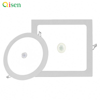 Plafonnier à induction LED ultra-mince avec contrôle du capteur de mouvement Panneau lumineux rond en aluminium pour l'utilisation de la lumière de pot de cage d'escalier de couloir