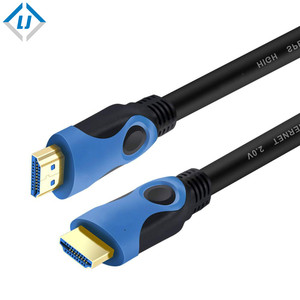 <span class=keywords><strong>Cable</strong></span> hdmi trenzado de nailon negro chapado en oro, 8k, 24K, macho <span class=keywords><strong>a</strong></span> macho - Product Image 1