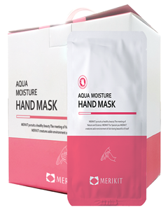 Merikit Aqua Moisture Hydration Luxury Korean <b>Moisturizing</b> Hand <b>Gloves</b> Shea Butter Cotton Lavender Fragrance Nourishing GMP - Product Image 1