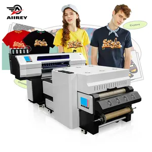 DTF printer 60cm garment printer automatic Interweave printing program L3119 double heads t shirt printing machine
