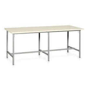 Banco DE TRABAJO Tecnotelai 2000x800x800mm con tapa de plástico laminado y reposapiés - Product Image 1