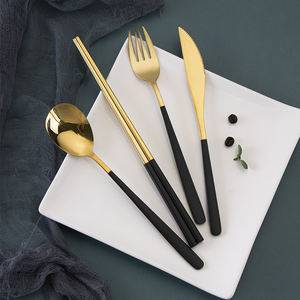 Juego de cucharas y palillos coreanos de acero inoxidable 304, alta calidad - Product Image 4