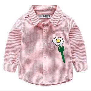 Boutique en ligne de vente en gros pour enfants : Chemises fantaisie à rayures florales pour garçons – Achat en gros depuis la Chine - Product Image 5