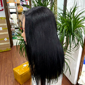 ¡Venta! Peluca vietnamita Cierre de extensión de cabello Peluca negra Precio al por mayor en stock Tamaño personalizado disponible - Product Image 1