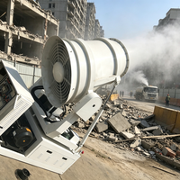 Canon à brouillard d'eau fourni par l'usine avec une portée de 60 mètres pour la suppression de la poussière dans les usines de fabrication de fibres de verre