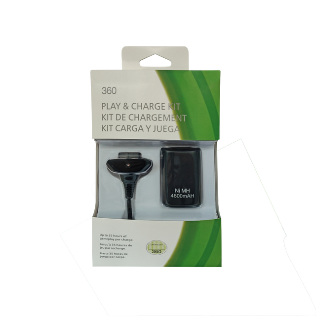Play Joystick Kit Replacement Battery Charge Pack for Xbox 360 Controller