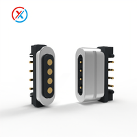 Vente d'usine Connecteur magnétique 4 broches à 90 degrés pour chargeur, connecteur magnétique Pogo Pin