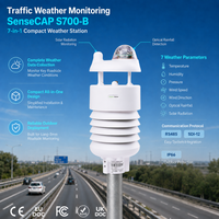 Station météo compacte 7-en-1 SenseCAP S700-B RS485 Modbus SDI-12 pour la surveillance météo des autoroutes et des zones routières
