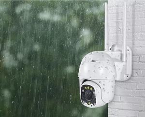 Caméra <span class=keywords><strong>IP</strong></span> extérieure Wi-Fi 3MP, 8 led, vision nocturne, application P6SLite, <span class=keywords><strong>IP</strong></span> PT, dôme, prise en charge de la carte micro sd jusqu'à 128 go - Product Image 4