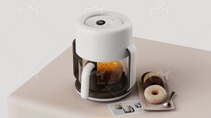 Deep Fryer Glass No Oil air Fryer Oven <strong>Toaster</strong> Cooker Stove air Fryer Model GAFO-09 Custom Factory 4L Capacity - Product Image 6