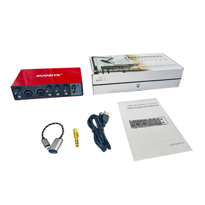Tarjeta de Sonido Profesional de fábrica para micrófono de estudio, interfaz de <span class=keywords><strong>Audio</strong></span>, tarjeta de sonido para ordenador, transmisión en vivo, grabación, canto - Product Image 6