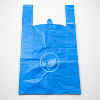 Grand sac en plastique pour t-shirts, sac de transport robuste pour courses, sac pour l'emballage de fruits et légumes du marché