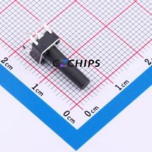 K2-1102DP-V4SW-04 Tactile Switch Through hole-4P,6x6mm Switch Single Pole Single Throw Round Button 2.5N Through Hole - Product Image 1